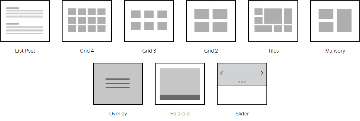 archive layouts